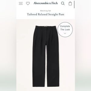 Abercrombie & Fitch Tailored Relaxed Straight Pant